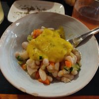 Ensalada de alubias at CactusCat Bar in Barcelona