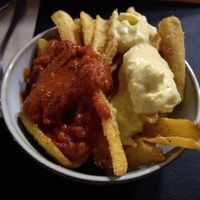 Patatas bravas at CactusCat Bar in Barcelona