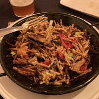 Fideuà y cerveza B de Gust  at CactusCat Bar in Barcelona