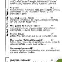 Tapas y postres  at CactusCat Bar in Barcelona