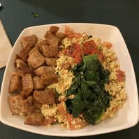 Scrambled tofu bowl   at CactusCat Bar in Barcelona