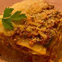 Lasaña at CactusCat Bar in Barcelona