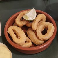 Vegan calamari at CactusCat Bar in Barcelona