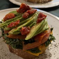 Avocado toast   at CactusCat Bar in Barcelona