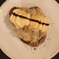 Triple cheese toast at CactusCat Bar in Barcelona