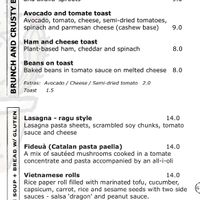 Menu  at CactusCat Bar in Barcelona