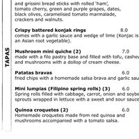 Menu  at CactusCat Bar in Barcelona