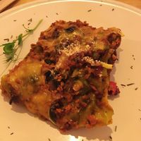 Lasagna (only on Saturdays) at CactusCat Bar in Barcelona