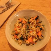 Salad of the day (saturdays) orange and grains  at CactusCat Bar in Barcelona