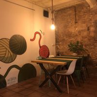 Inside  at CactusCat Bar in Barcelona