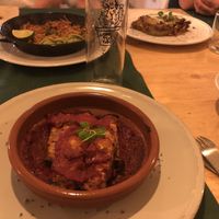 Canelones de berenjena. at CactusCat Bar in Barcelona