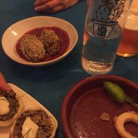 Best vegan calamari ever! And other yummy tapas  at CactusCat Bar in Barcelona