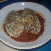 Quinoa croquette at CactusCat Bar in Barcelona