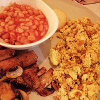 Vegan Brunch protein packed breakfast  at CactusCat Bar in Barcelona