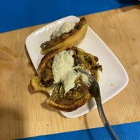 Mushroom quiche at CactusCat Bar in Barcelona