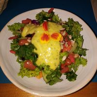 Ensalada riquísima! at CactusCat Bar in Barcelona