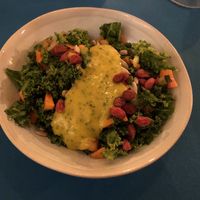 Precourse salad at CactusCat Bar in Barcelona