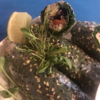Spring rolls at CactusCat Bar in Barcelona