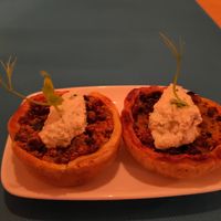 Mushroom mini quiche at CactusCat Bar in Barcelona