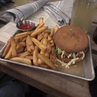 burger veganized  at Wicked Weed in Asheville