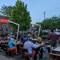 Patio area at Wicked Weed in Asheville