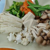Vegetables and tofu at May Flower Restaurant in Tanah Rata