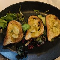 Best garlic bread ever!! at Casa di David in Amsterdam