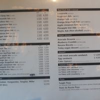 English menu 2 at Laluna Cafe in Gunsan