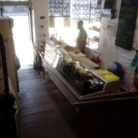 Interior of deli at Blasau Delicatessen in Machynlleth