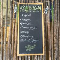 Kombucha menu at The Kom in Hoi An