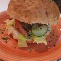 Vegan burger at Falla in Slupsk