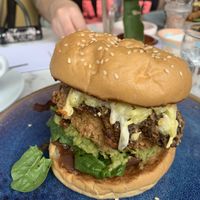 Vegan breakfast brioche   at Down to Earth in Glasgow