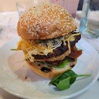 Big Vegan Breakfast Roll. Very big, delicious and filling. at Down to Earth in Glasgow