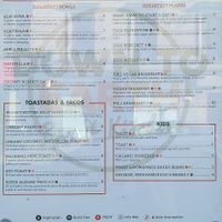 menu at Down to Earth in Glasgow