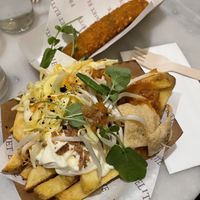 Friet gado gado & kipkorn  at Friet Elite in Maastricht