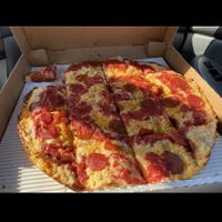 Pepperoni. Sauce is kinda sweet. Which I enjoy.   at Ohio Pie in Brunswick