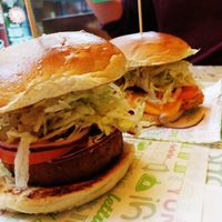 Beyond burguer and chicken burguer at Vedang - green burger | Mall of Berlin in Berlin