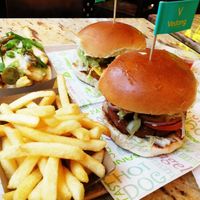 2 menus which included French fries and beverages at Vedang - green burger | Mall of Berlin in Berlin