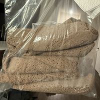 Injera sack (2 sides of it)  at Lucy Ethiopian in Las Vegas