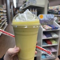 Mango Tango smoothie with coconut whipped cream $8  at Total Health Foods in Wyandotte