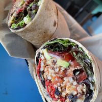 Power burrito at Juicy's Wellness Cafe in Murfreesboro