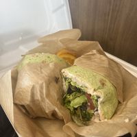White bean wrap to go   at Juicy's Wellness Cafe in Murfreesboro