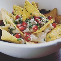 Vegan nachos. Amazing!  at Bar Hola Flora in Burgos