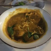 Thai soup (vegan) at Bar Hola Flora in Burgos