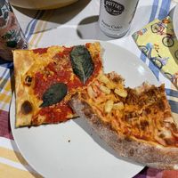 Vegan grandma and vegan chorizo pizza   at Zorch Pizza in Richmond