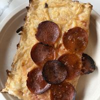 Vegan pepperoni   at Zorch Pizza in Richmond