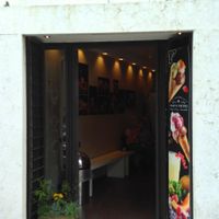 The front of the shop at Gelateria Ponte Pietra in Verona