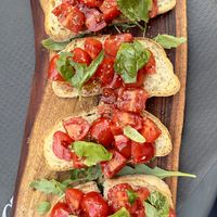 bruschetta tomate  at Marylebone Cafe in Passignano Sul Trasimeno