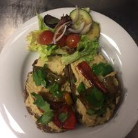 Hummus sandwich! at Café Forum in Maastricht