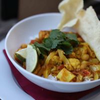 Vegan curry at Café Forum in Maastricht